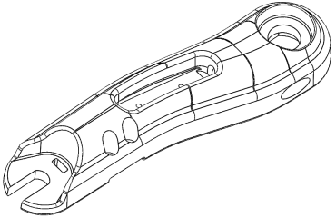 DUALTRON THUNDER Ⅲ Left Arm_Rear With Cable Hole black