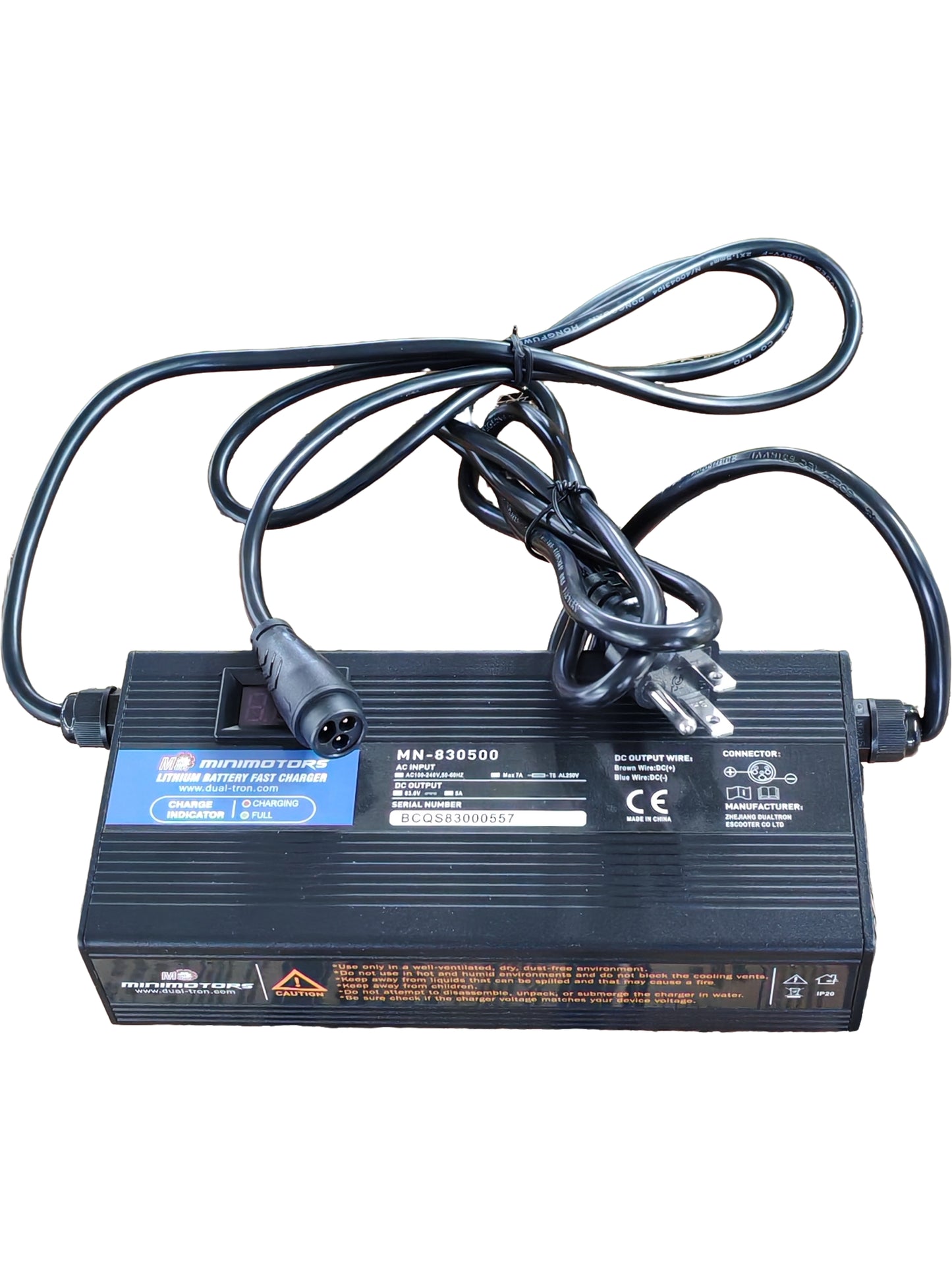 DUALTRON THUNDER Ⅲ 72V FAST CHARGER 83V5A LP16 3-PIN US