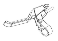 DUALTRON X LIMITED LEFT BRAKE ASS`Y