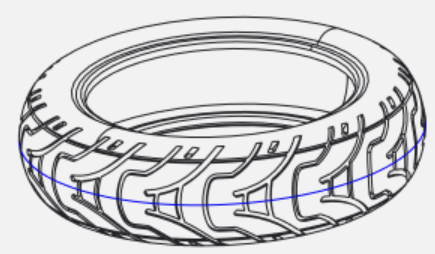 Front tubeless tire(DOLPHIN)